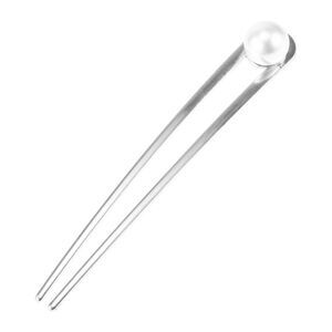 Grace Pearl U-shaped Hair Pins Hair Clips Silver Tone
